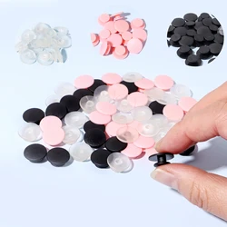 Lèvent en plastique noir pour breloques de chaussures plates et breloques de bracelet, artisanat de bricolage, couture, accessoires d'été pour enfants, 50-100 pièces/lot