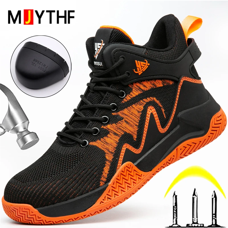 

Модные рабочие ботинки, защитная обувь, мужские рабочие кроссовки с защитой от проколов, обувь со стальным носком, защитные ботинки, неразрушимая обувь