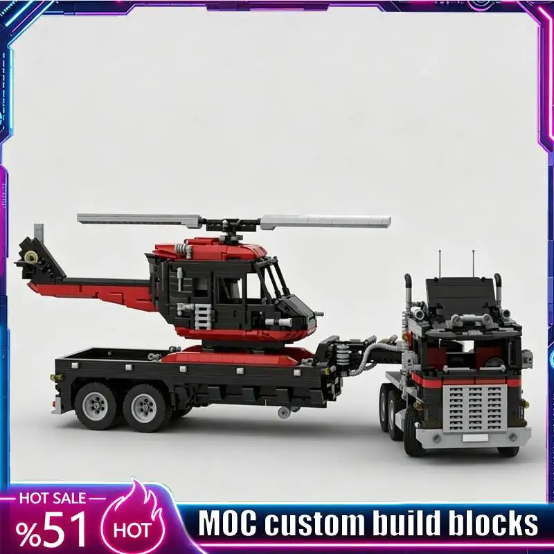 4876PCS Technic Engineering Whirl And Wheel Super Truck Model DIY Custom Building Blocks Educational Assembly Collection Gifts