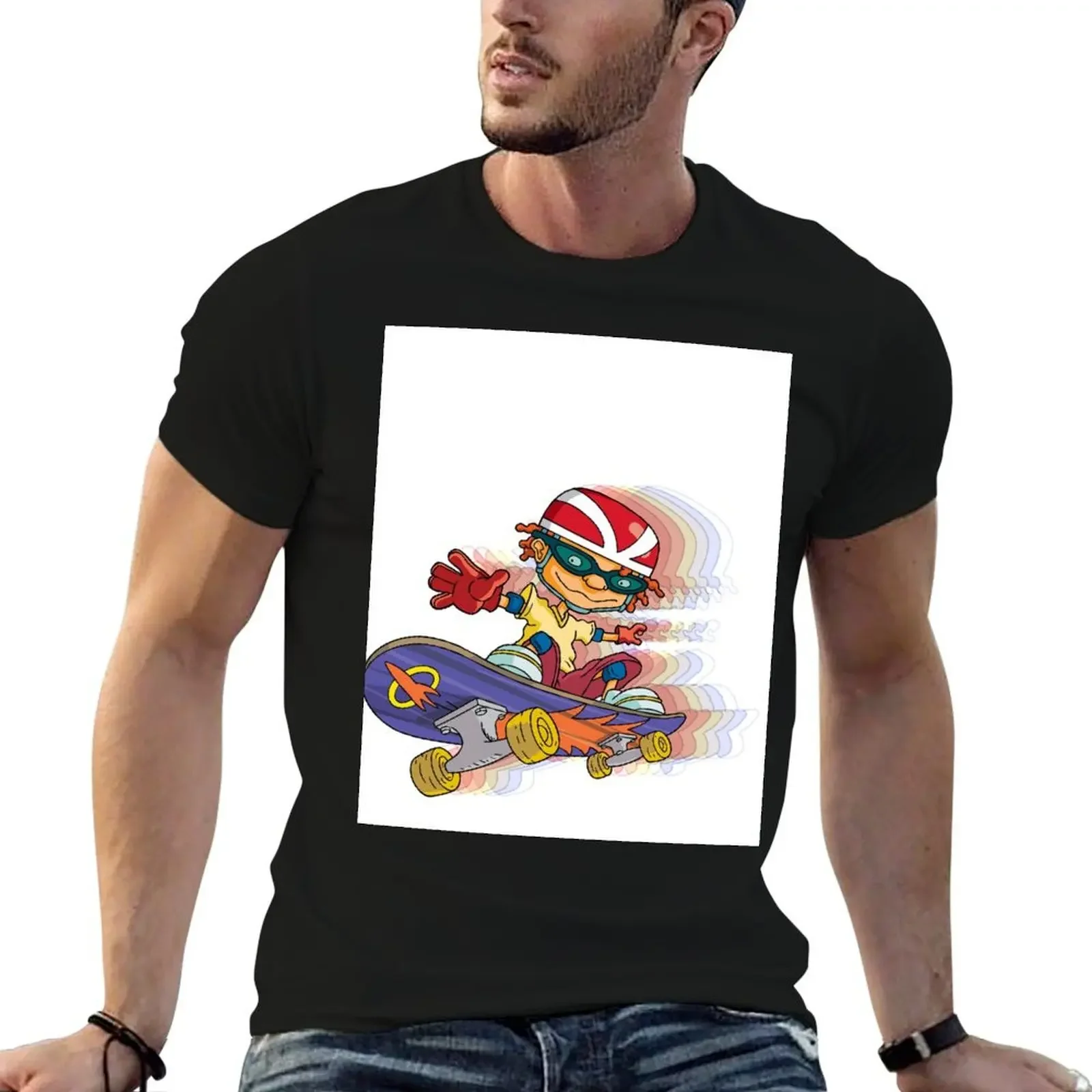 Rocket Power Speed Skate T-Shirt vintage clothes graphics plain summer tops men t shirts high quality