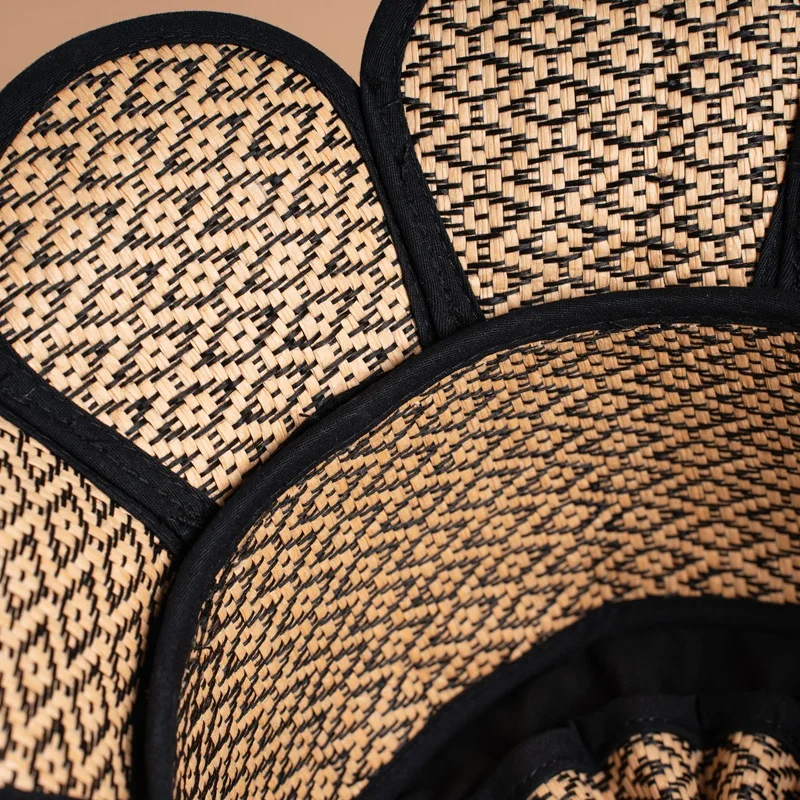 Neuer faltbarer Sonnenhut für Damen, Sommer, gekräuselter Rand, UV-Schutz, breite Krempe, lässige Kappe für Strand und Reisen, verstaubares Accessoire – Detail 14