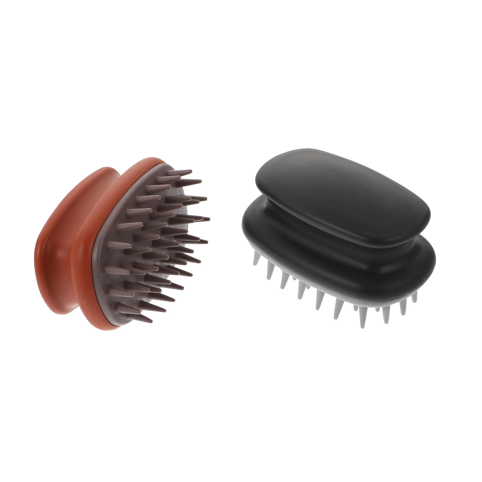 2 pcs Shampoo Massage Brush Hair Scalp Massager Head Scrubber Brush For Deep Cleansing Exfoliating Hair Growth Tool