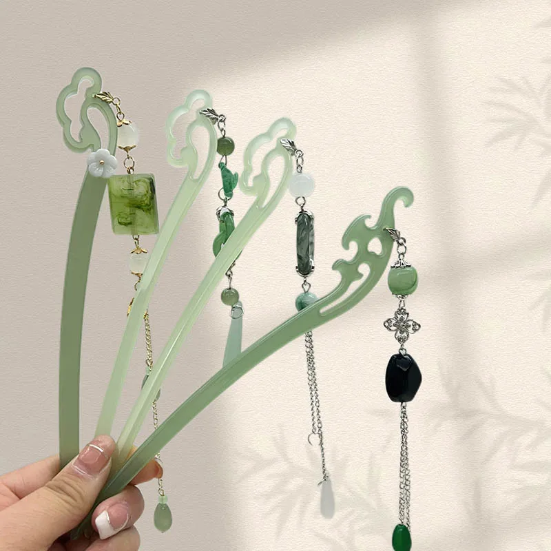 

Заколка для волос Xiangyun, заколка для волос с уксусом, кулон в виде мира в древнем стиле, аксессуар для волос с кисточкой, исключающий ощущение изысканности