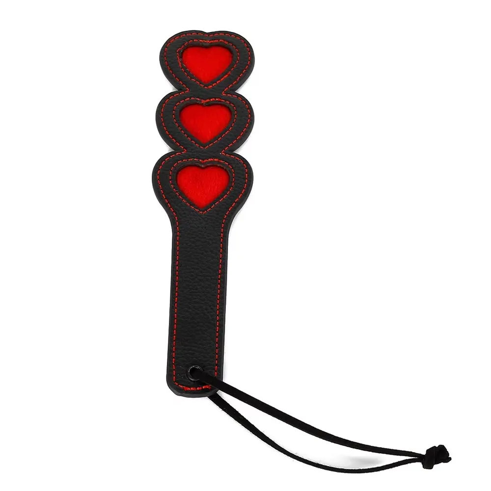 24 سنتيمتر القلب Slapper مجداف بو الجلود الحصان السياط لركوب الفروسية مضرب الفروسية #2