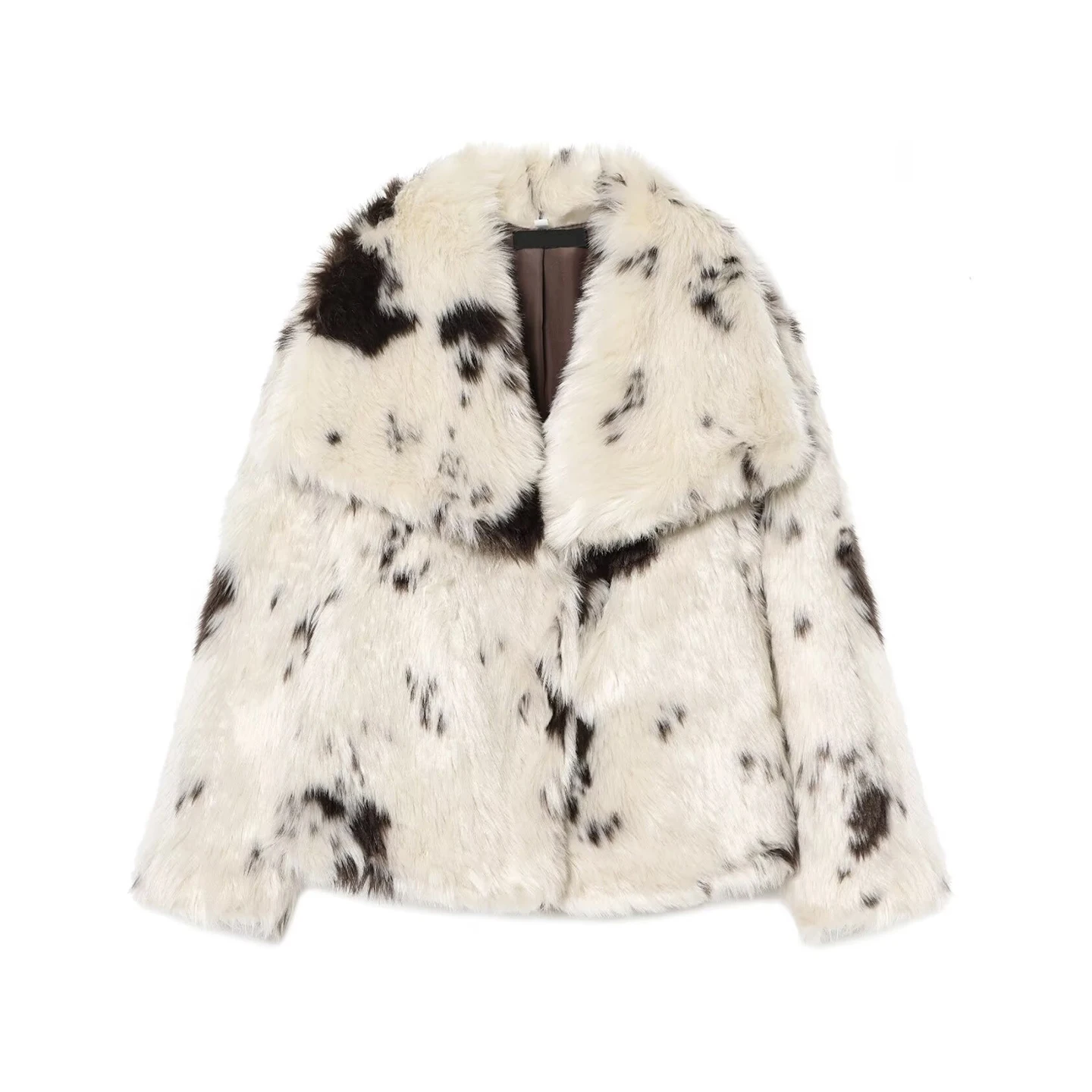 Ele Multi-Color Lange Sve ort Jaet Z Dames Faion 2025, nieuwe collectie, warme losse pasvorm, knoopsluiting