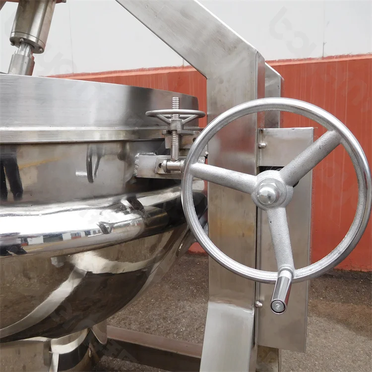 Automatic Jam Cooking Mixer Machine Planet Mixing Kettle Wok Stainless Steel Kitchen Equipment Flour Planetary Stirrer Pot