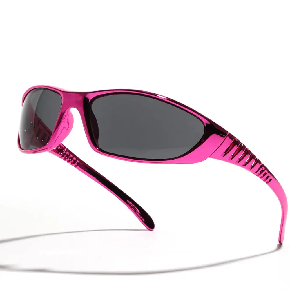 Y2K Silber Sonnenbrille Farbe ausgehöhlt Zukunft Sinn für Technologie Hot Girls Net Red Sonnenbrille Frauen Sonnenbrille trendige Männer