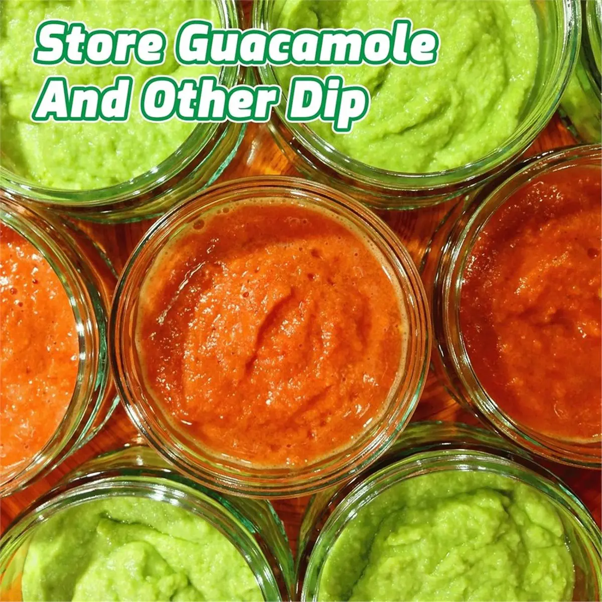 Contenedor para Guacamole, Tazones para Guacamole, Recipiente de Plástico para Guardar Aguacate y Guacamole Fresco con Tapa Hermética