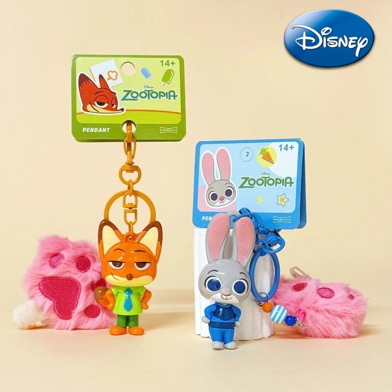 

Zootopia 2 Keychain Pendant Cat's Paw TV Series Judy Nick Cartoon Cute Character Toy Backpack Bag Pendant Decoration Doll Gift