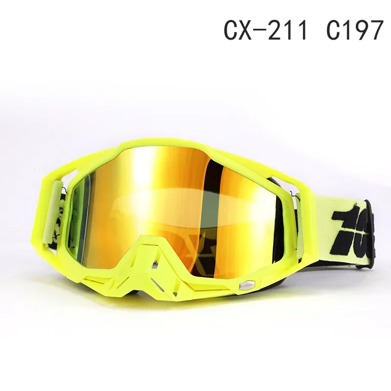 حار دراجة نارية نظارات الرجال موتوكروس نظارات خوذة MX موتو الترابية دراجة ATV التزلج الرياضة في الهواء الطلق الزجاج سكوتر Googles قناع الدراجات #6