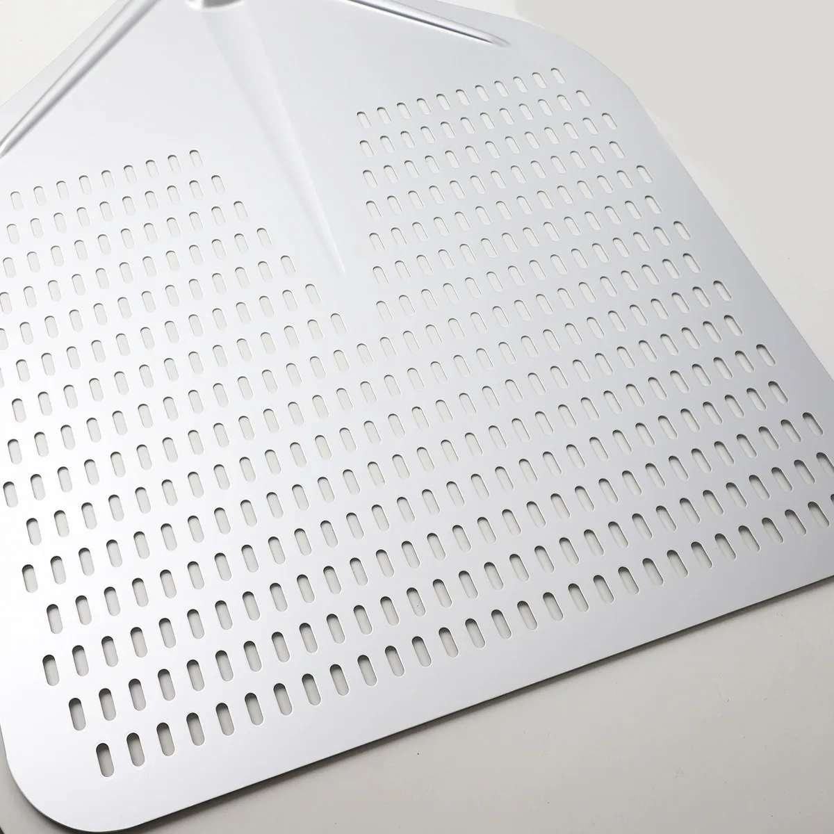 2026 18 Inch - 20 Inch Square Perforated Aluminum Shovel Super Large Pizza Turning Peel With Detachable Long Handle Pizza Pan