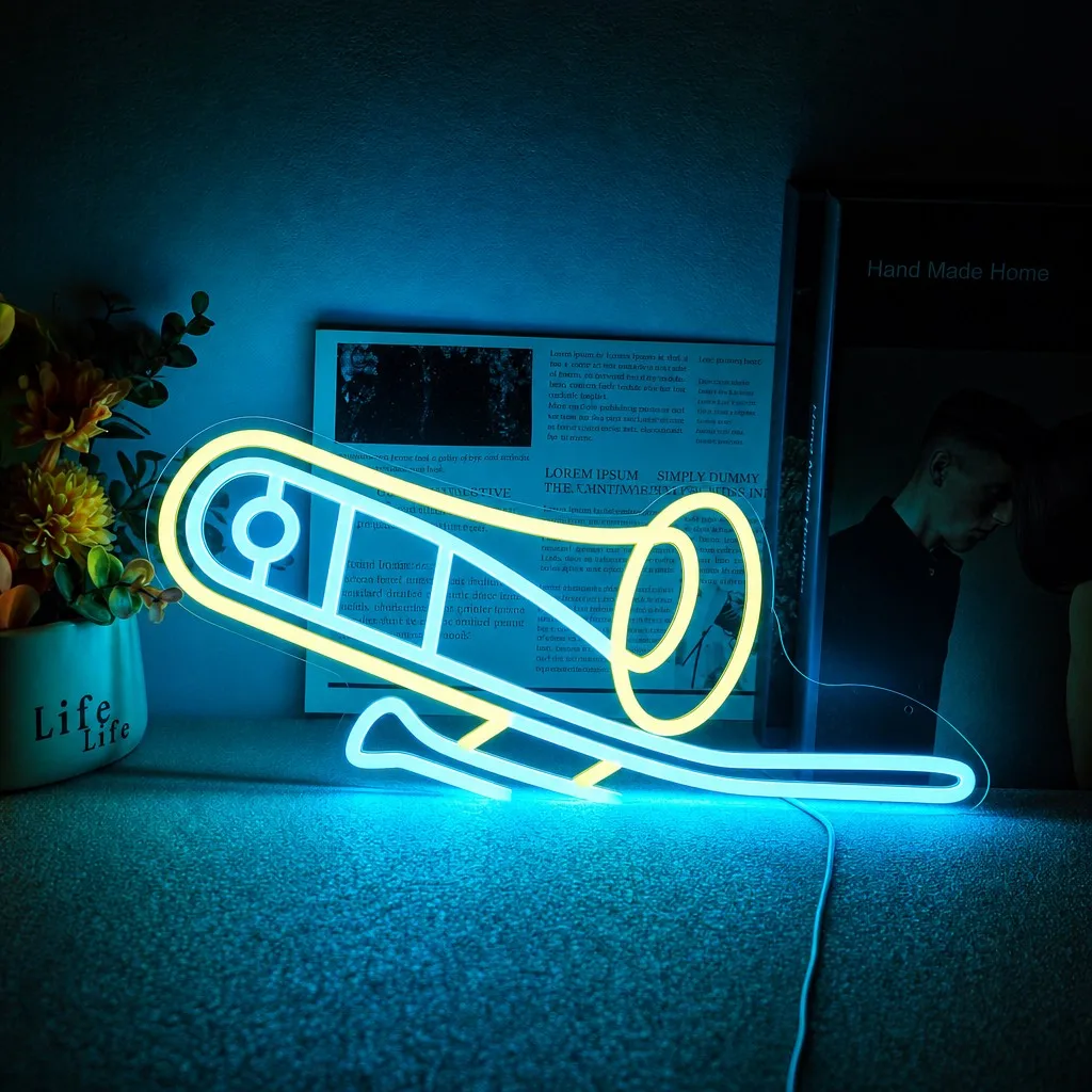 Speaker Neon Sign for Wall Decor LED Wall Light Dimmable Night Light for Camping Corner Garage Kids Room Game Room Birthday Gift