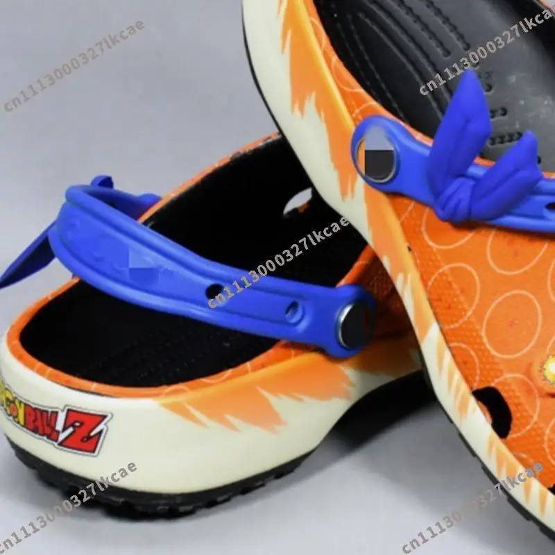 Adult Spider Web Pattern Clogs White Eva Garden Shoes Non Slip Man Beach Slip On Casual Slippers with Adjustable Strap - view 3