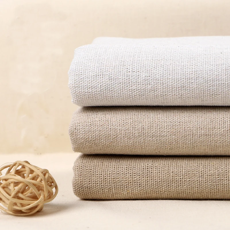 150x50cm/150x500cm Raw Cloth Cotton Linen Fabric Greige For Sewing Scrims Patchwork DIY Handmade By Half Meter TJ20577