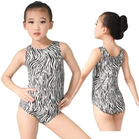 MiDee-ropa de actuación para niñas, trajes de entrenamiento, Traje de Ballet, leotardo de baile con estampado de animales, mono de lentejuelas