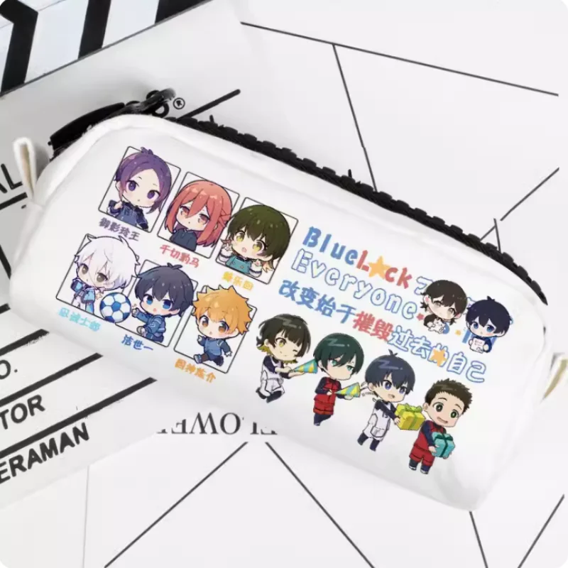 Anime Chigiri Hyoma BLUE LOCK Nagi Seishiro Pencil Case Oxford Canvas Storage Bag Pencil Box Pencilcase School Pen Bag 2319