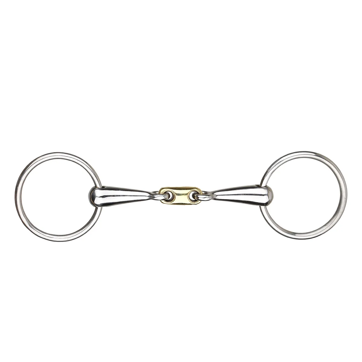 

Tour Ring Three section Brass Buckle Tie Horse Bite Equestrian Tackle Riding