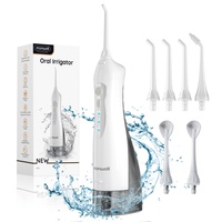 Water Flosser Mornwell D52 for Braces & Implants – Cordless, 3 Modes, 6 Tips, IPX7 Waterproof, 300ML Water Tank Deep Cleaning
