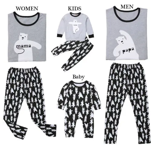 Matching Family sleepwear 2PCS/1PCS Pajamas Set Family loungewear Collection Sleepwear Nightwear Long Pajamas Set 4 Matching Family sleepwear 2PCS/1PCS Pajamas Set Family loungewear Collection Sleepwear Nightwear Long Pajamas Set 4