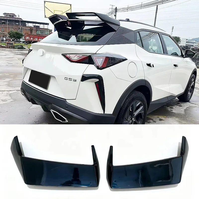 

Rear Roof Trunk Lid Car Spoiler Wing For GAC Trumpchi GS3 Emzoon 2023 24 25 FRP Glossy Black Sport Upgrade Exterior Accessories