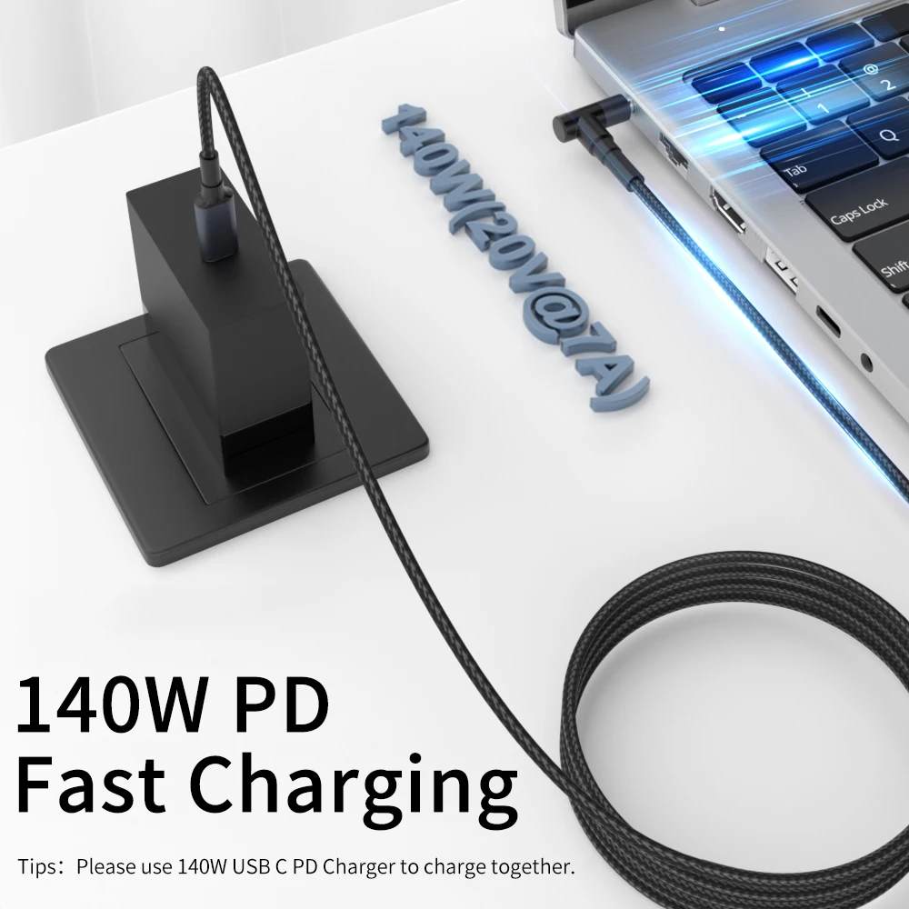 140W Typ C PD do 5.5X2.5 7.4X5.0 4.5X3.0mm Zasilacz DC Konwerter USB C Szybkie ładowanie Ładowarka do laptopa Kabel do Dell Hp Asus — zdjęcie 6