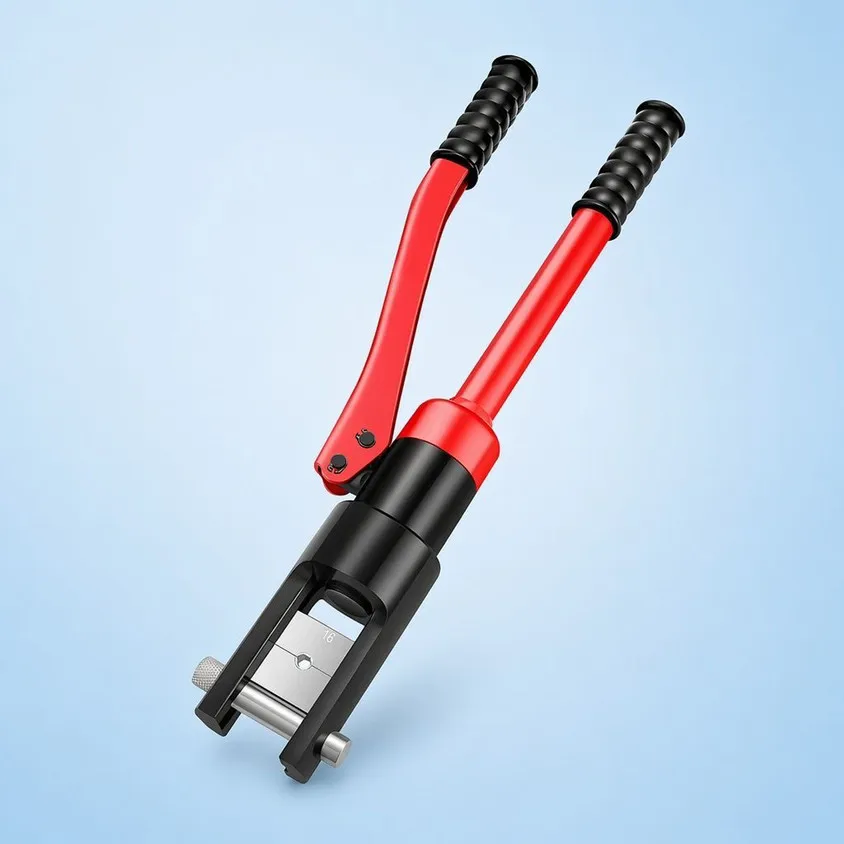 10-300mm² Hand Operated Hydraulic Crimping Tool for Cable Lugs Home Hydraulic Crimper Wire Terminal Lug Tool with 12 Dies