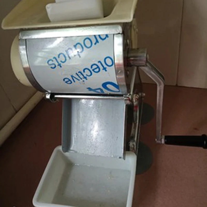 Kitchen Efficiency Tool! Manual portable stainless steel meat slicer can easily cut a piece of meat in 3 seconds