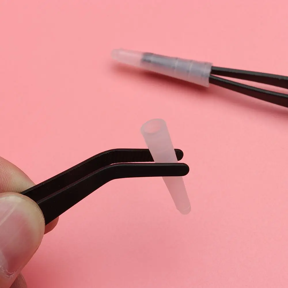 

10 шт., прозрачные детали инструментов, мягкие/жесткие пинцеты, силиконовые чехлы, защитные чехлы, пинцеты для прививки ресниц