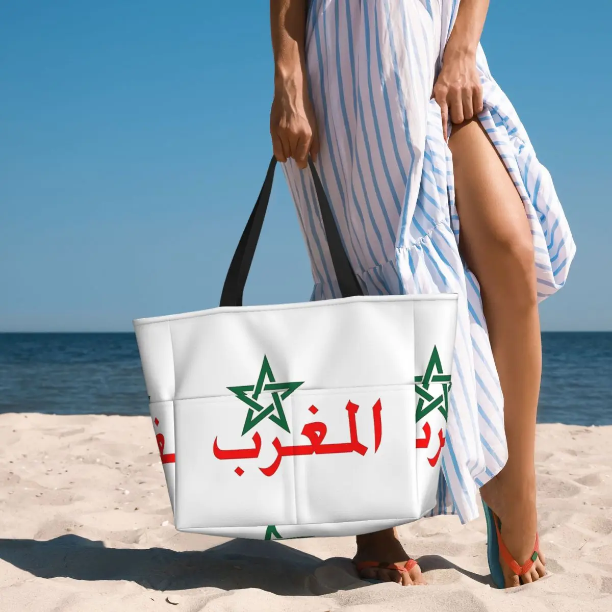 

Morocco Maroc Beach Tote Bag Sport Gym Yoga Duffle Large Tote Bag Women Travel Bag Fitness bag