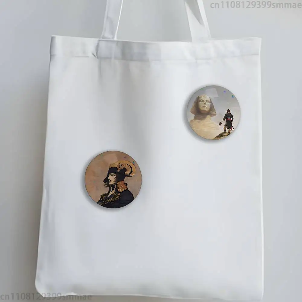 Napoleon Bonaparte 25mm 75mm 44mm 58mm 32m Coin Badges Personalized Handmade Round Brooches Pins Accessory
