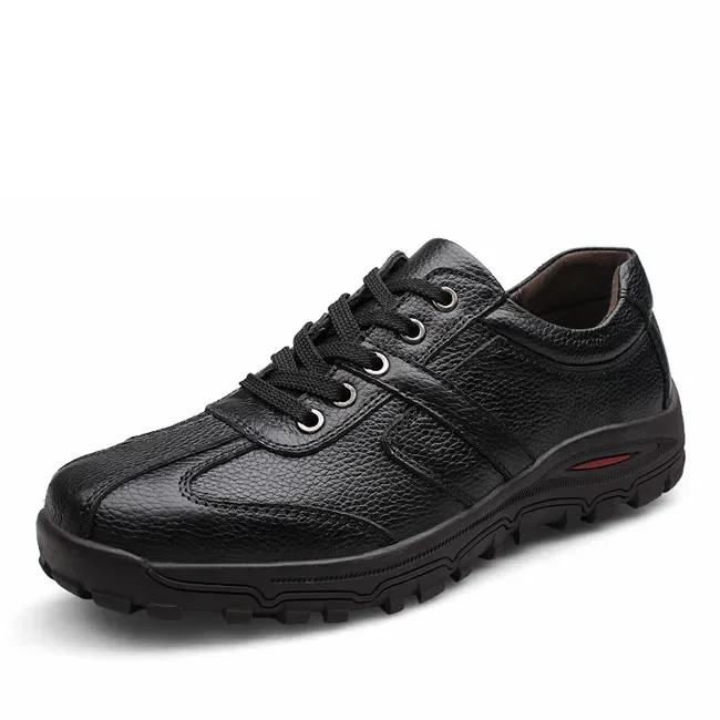 Zapatos informales de piel auténtica para hombre, calzado de negocios, 46,47 talla grande, 48, envío directo