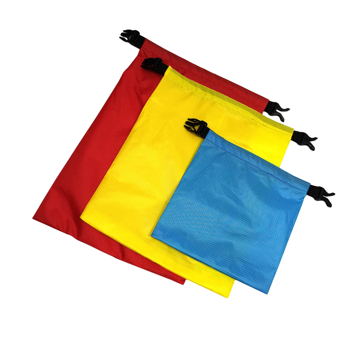 حقيبة جافة خفيفة الوزن متعددة الأغراض للسباحة باللون الأزرق والأصفر والأحمر للسباحين والغطس سهلة التضخم #3