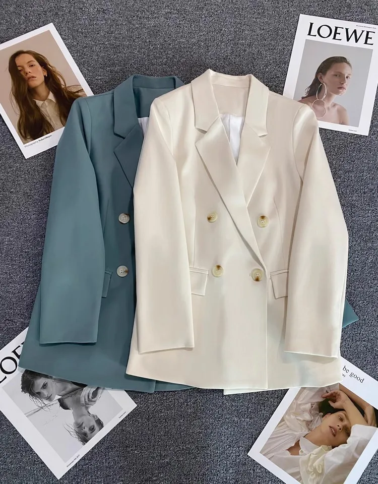 Ladies Long Sleeve Spring Casual Blazer New Fashion Business Suits Women Work Office Blazer Women Jackets Coats