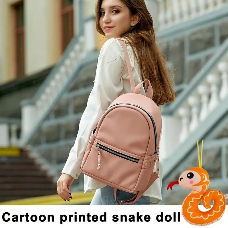 Snake Doll Plush Plushie Keychain Pendant Plush Snake Doll For Backpacks Cute Plush Pendant Purse Backpack Accessories For Men