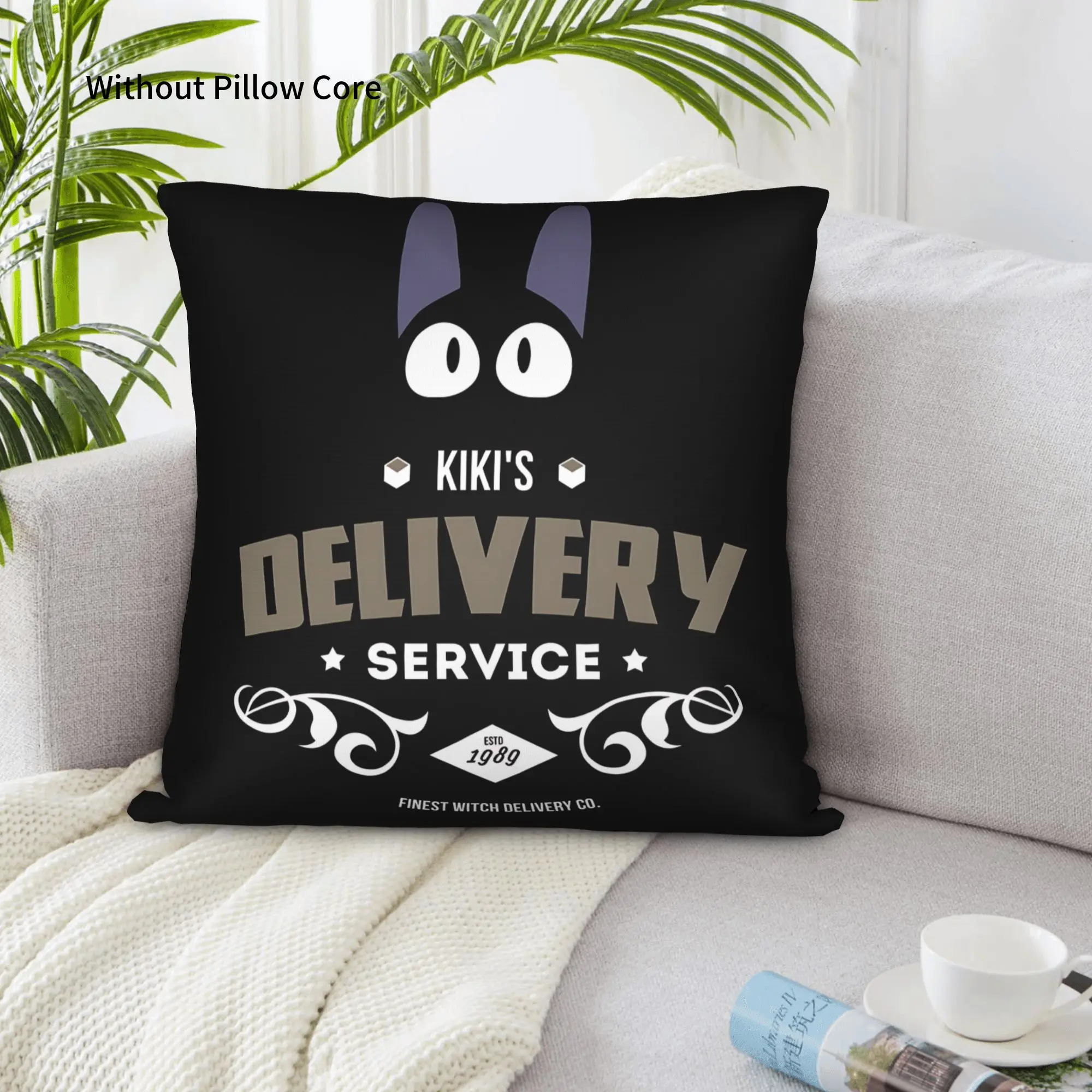 1PC Anime Kiki’s Delivery Service Pillow Case Double-Sided Printing  Sofa Cushion Bedroom Bedside Pillow