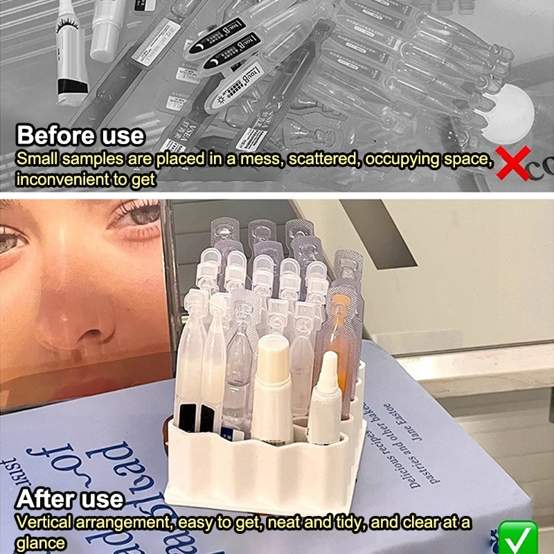 1/2PCS Wave-Design Desktop Organizer 5-Tier Stackable Stationery Storage Rack For Pens, Files & Office Supplies