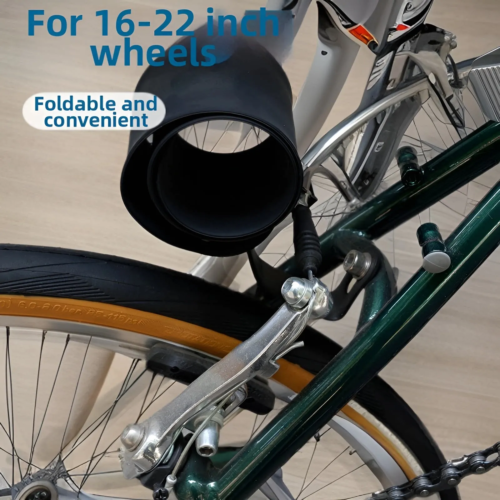 

Universal Bicycle Mudguard Rollable Extendable Mud-Resistant Durable for Folding Bikes Lightweight Secure Fit