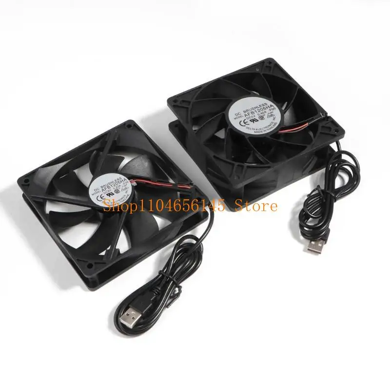 5asd Quiet CPU Cooling Fan PC Radiator for DIY Cooling Router-Game Accessary USB Fans