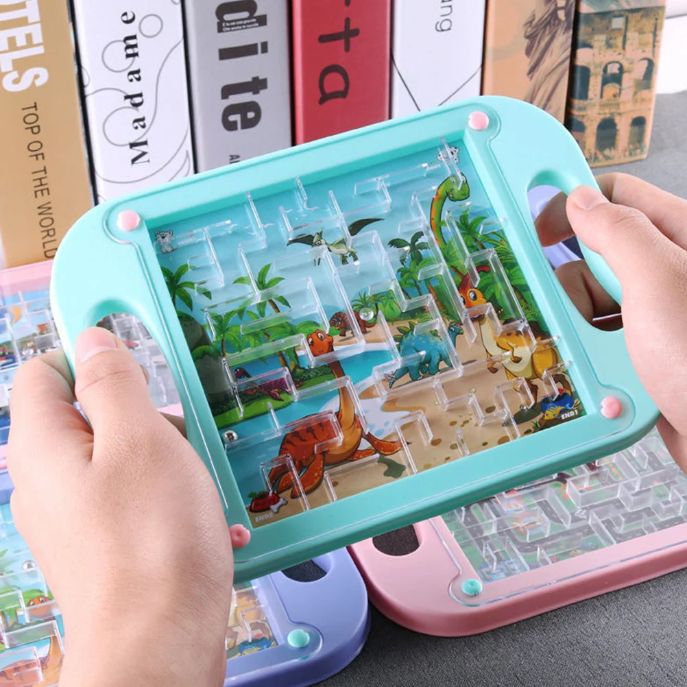 Laberinto de cuentas de plástico Premium para niños, juego educativo de laberinto móvil, coordinación ocular y mano, desarrollo de habilidades, rompecabezas, juego de mesa, 4 Uds.