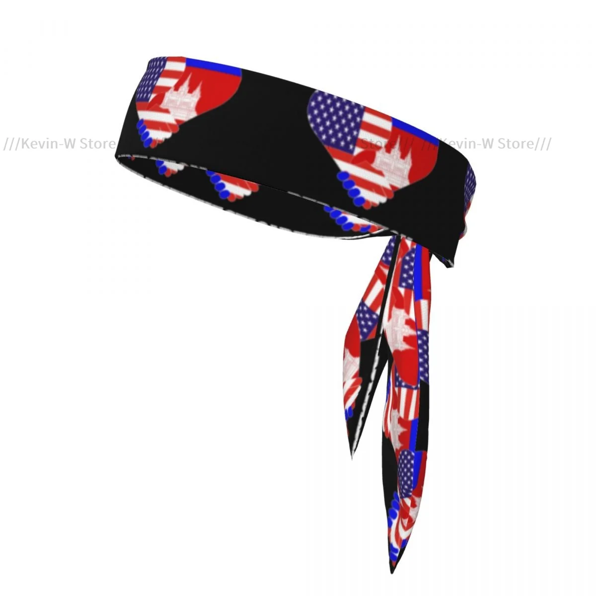 Tie Headbands America And Cambodian Flag Sports Head Band Athletic Sweatband Bandana Sweat Wicking