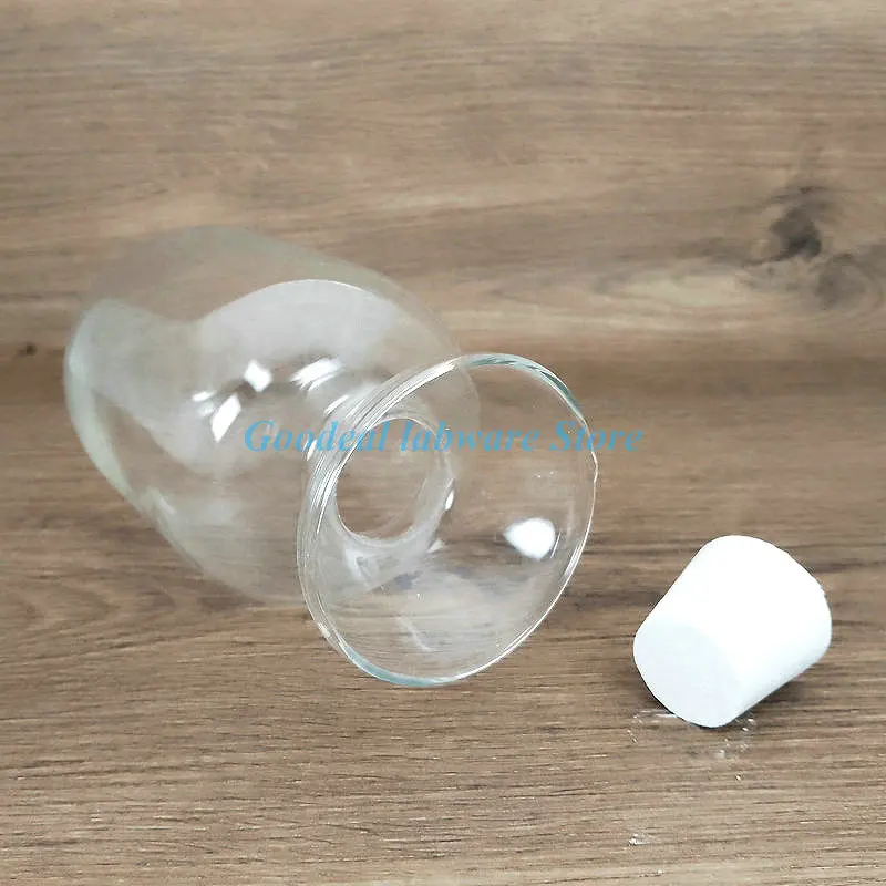 125/250/500ml(Type-A or Type-n) Glass Sample Bottle, Display show Bottle with Rubber Plug, Laboratory Glass Container