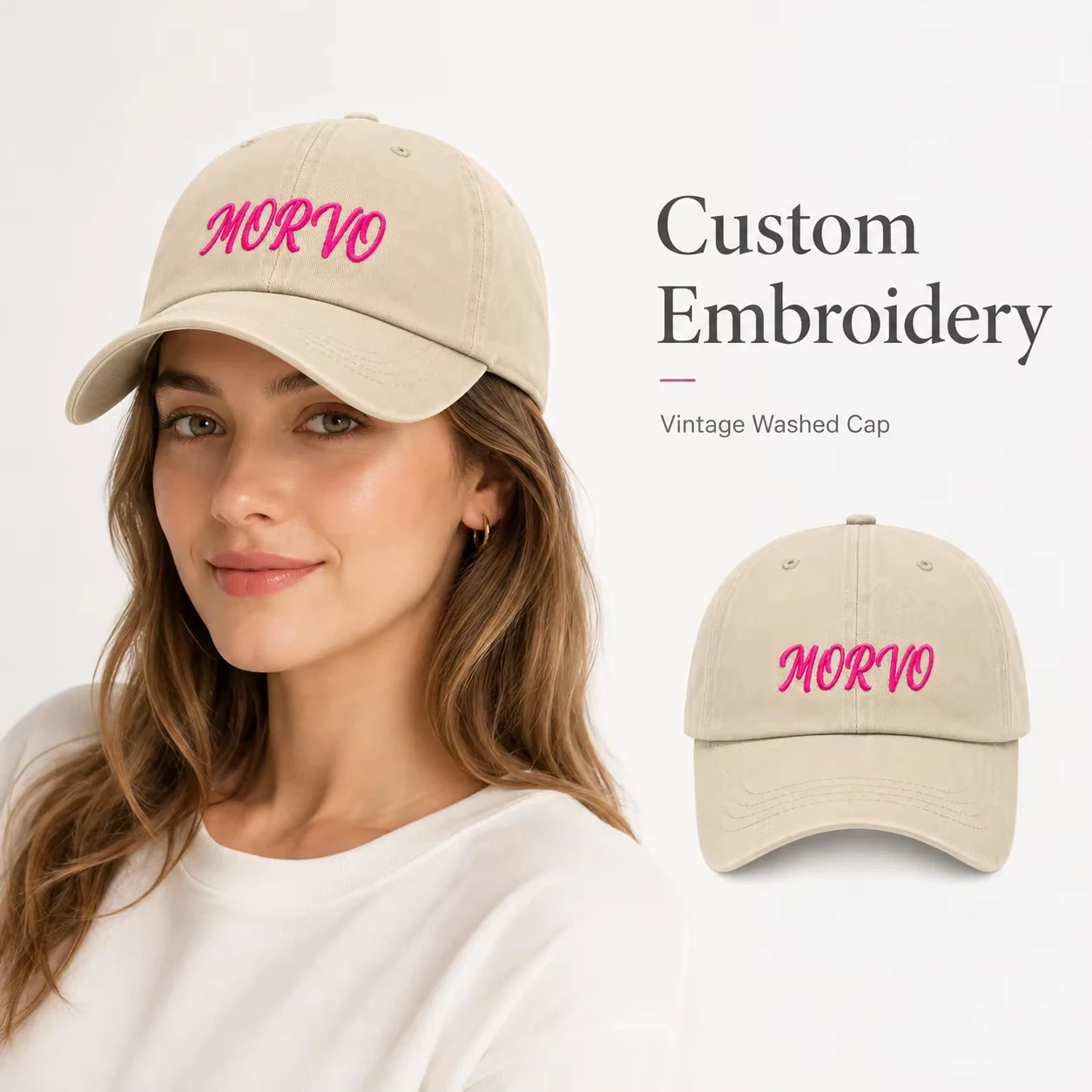 Embroidery Name Baseball Cap, Adjustable DIY Letter Hat for Men Women Adult Kid, Sweet Birthday & Christmas Gift for Him and Her