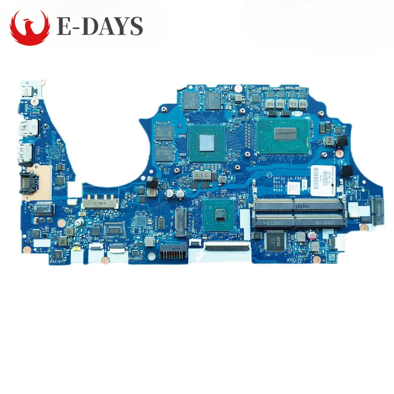 

For HP Zbook 15V G5 Laptop Motherboard DPF52 LA-F851P Notebook Mainboard with I5-8400H I7-8750H CPU N18M-Q3-A1 DDR4 Tested Ok