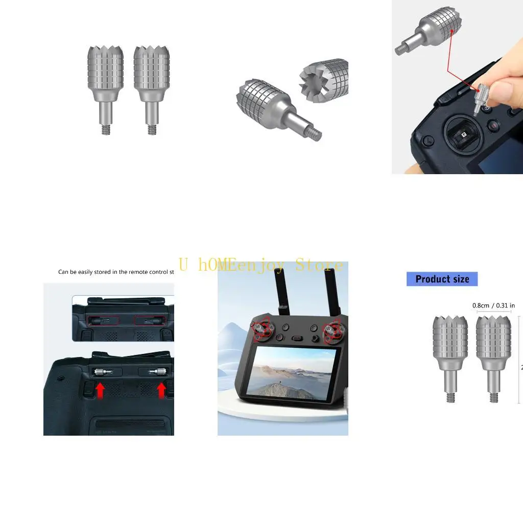 B0KF Responsive Controller Joystick Thumb Rocker for FPV Combo/RCPRO Accurate Maneuvering in Challenging Flight