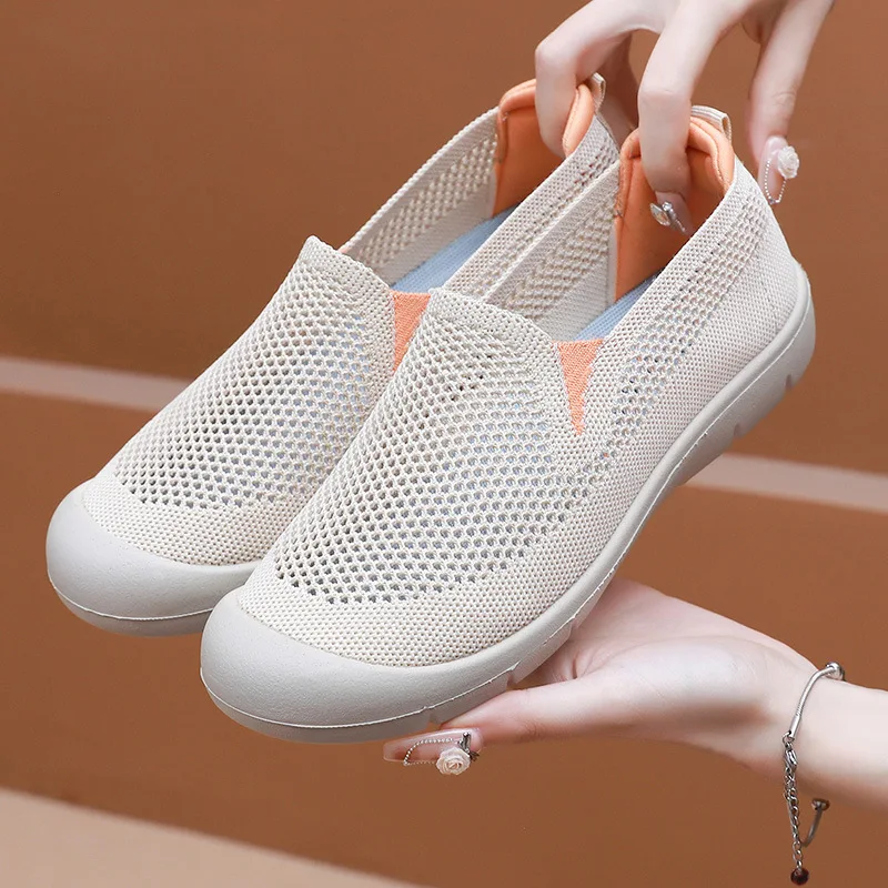 

Женская повседневная обувь легкая, нескользящая, дышащая, лоферы для поездок на работу и путешествиях, удобная женская обувь на плоской подошве.