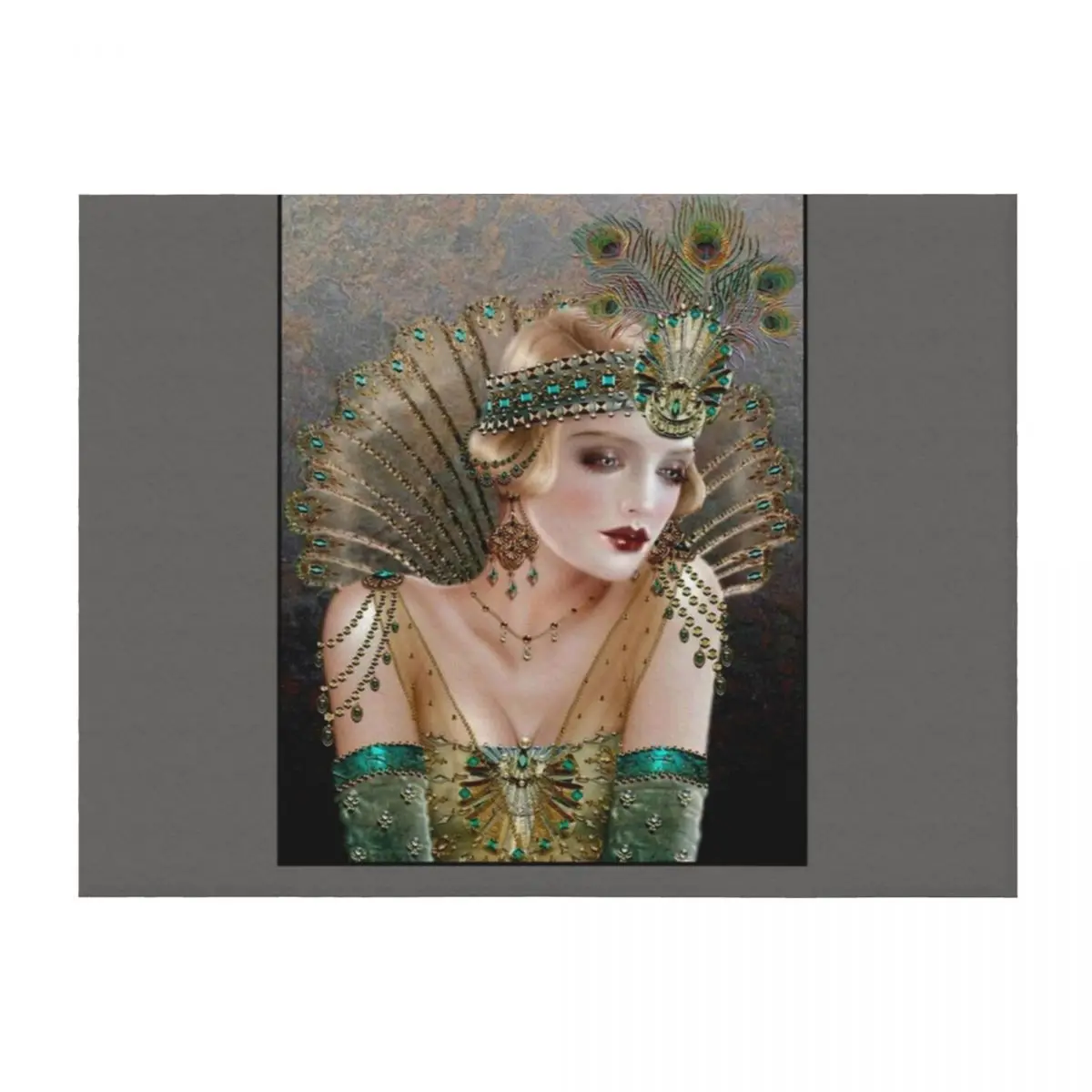 

FLAPPER : Vintage 1929 Beautiful Fashion Magazine Advertising Print Throw Blanket Blankets For Sofas Flannel funny gift Blankets