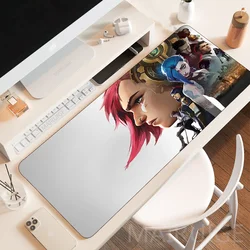 Hot Anime Arcane Jinx Mousepads PC Keyboard Mouse Pad VI 500X1000mm Games Accessories Gamer Mats for LOL Large Office Desk Mat