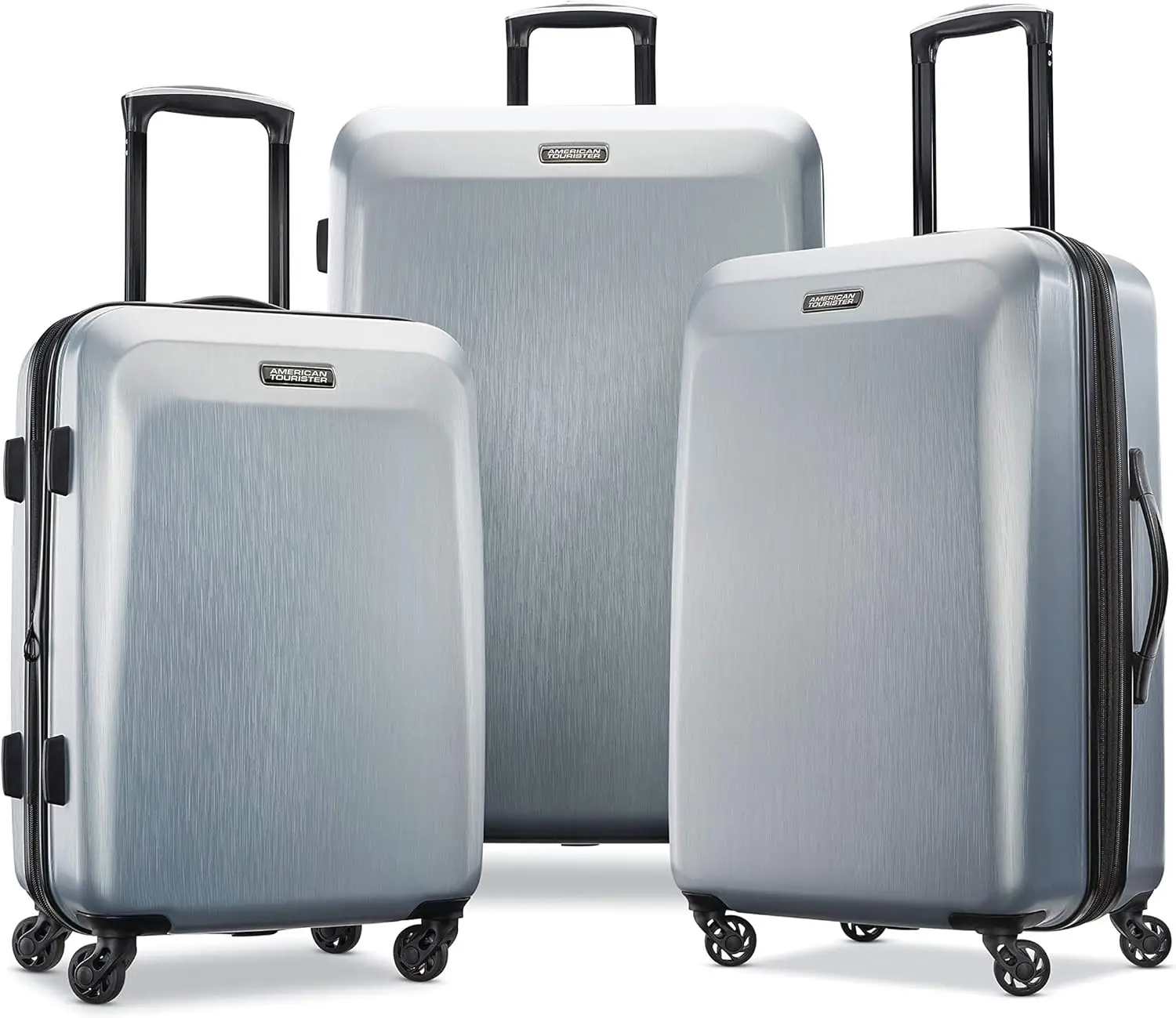 

Expandable Hardside Luggage Set with Spinner Wheels, Silver, 3-Piece (21/24/28)