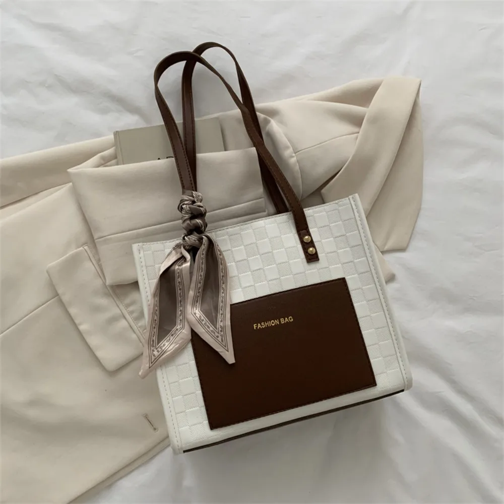 

Fashion French Leather Tote Bag Casual Gentle Shoulder Bag Commuting Leisure Women Handbag Girls