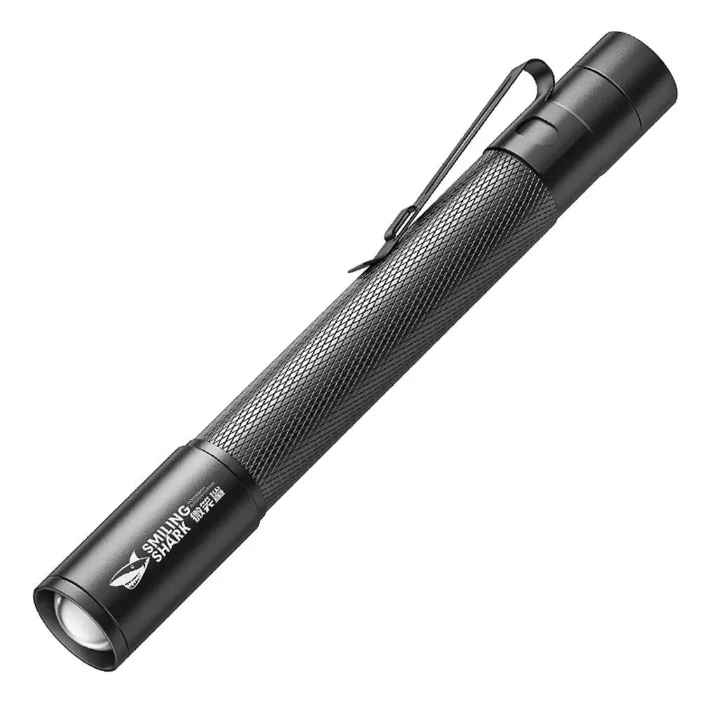 Lampe de poche zoomable portable, lampe torche étanche aste, lampe stylo SD1211, adaptée au camping, à la randonnée en plein air, Q1B2